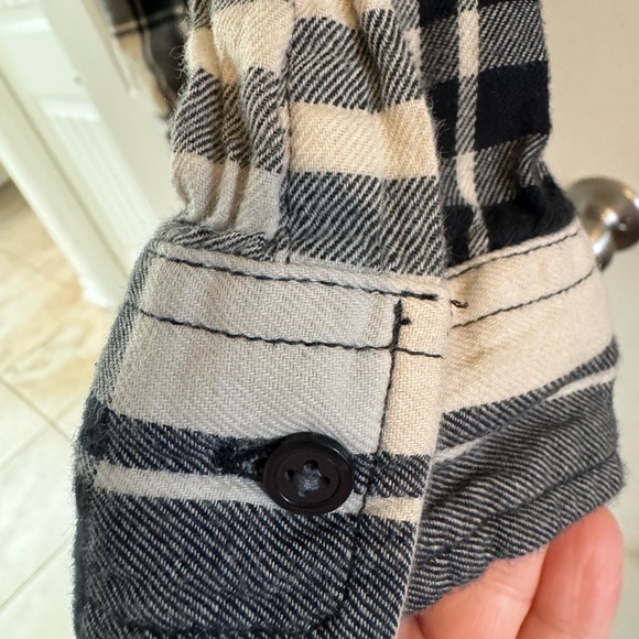 Women’s Denim & Supply by RL Black and White Plaid Shirt - Picture 5 of 8